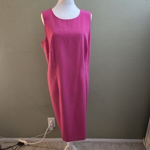 💚 2/$12 or 3/$16  Sag Harbor Vibrant Pink Midi Dress